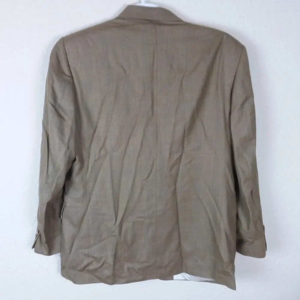 Oscar De La Renta Silk Wool Blend Blazer 42R